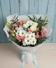 Букет цветов из:  Розы, Лизиантусы и Хризантемы #REPLACE_PRED# Алатыри