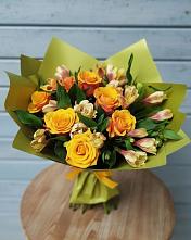 Букет цветов из:  Альстромерии и Розы #REPLACE_PRED# Алатыри