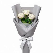 Букет 3 белые розы #REPLACE_PRED# Алатыри