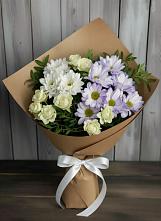 Букет цветов из:  Хризантемы и Розы в Алатыри