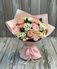 Букет цветов из:  Гвоздики, Розы и Хризантемы в Алатыри