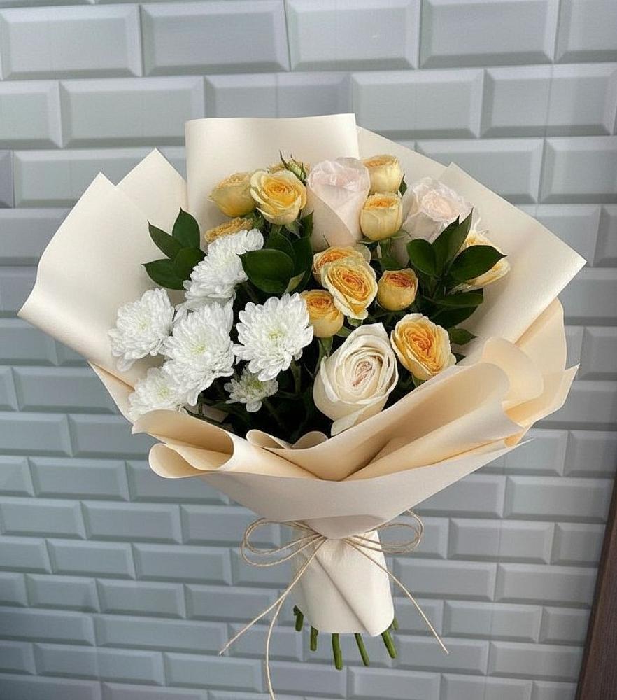 Букет цветов из: Розы и Хризантемы в Алатыри