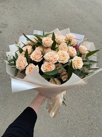 Букет Кремовые розы Латте в Алатыри