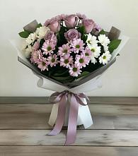 Букет цветов из:  Хризантемы и Розы в Алатыри