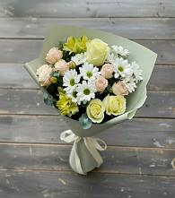 Букет цветов из:  Альстромерии, Розы и Хризантемы в Алатыри