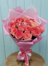 Букет 15 Розовых роз Равель в Алатыри